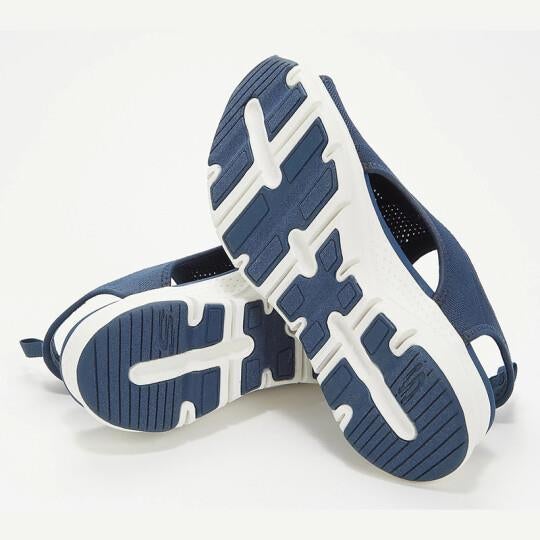 Women's Knit Platform Sandals with Cut-Out Sides