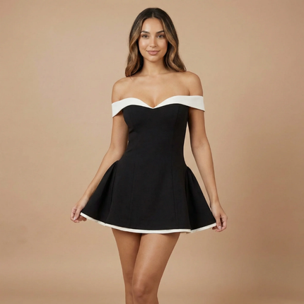 Women's Off Shoulder Ruched Bodycon Mini Dress for Homecoming