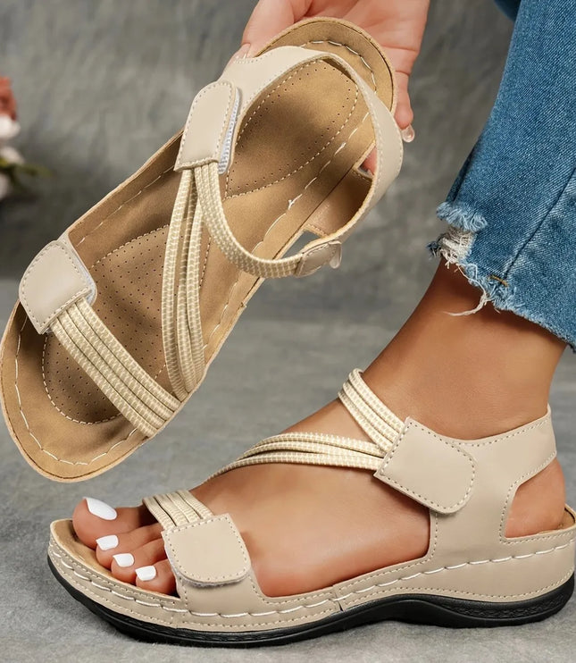 Women's Orthopedic Comfort Sandals with Elastic Straps