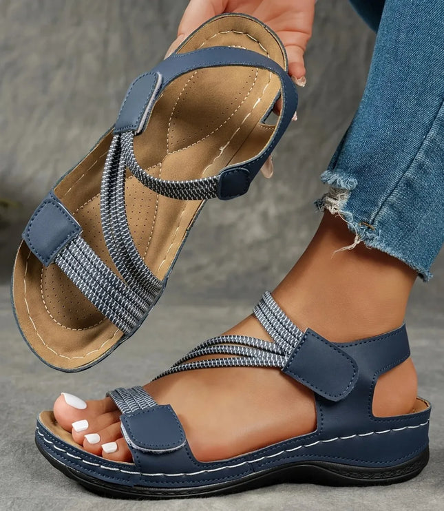 Women's Orthopedic Comfort Sandals with Elastic Straps