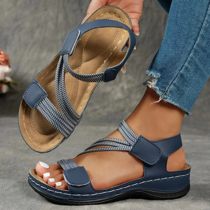 Women's Orthopedic Comfort Sandals with Elastic Straps