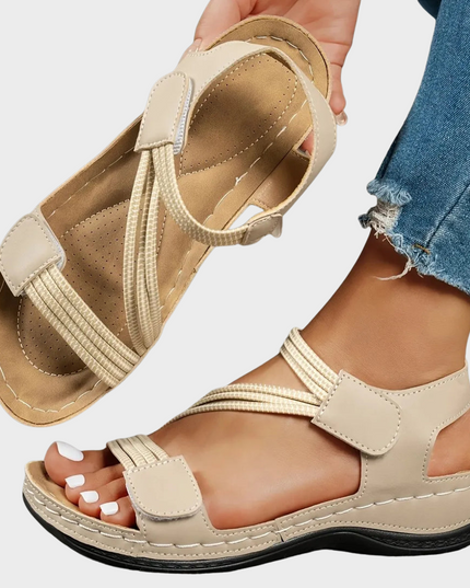 Women's Orthopedic Comfort Sandals with Elastic Straps