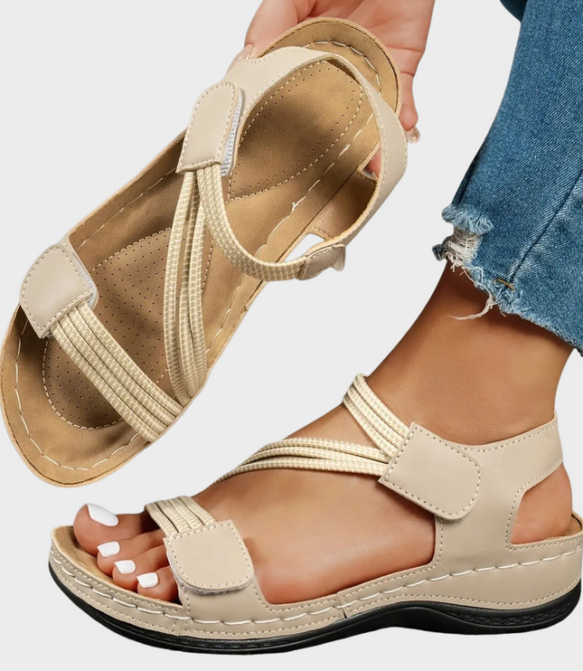 Women's Orthopedic Comfort Sandals with Elastic Straps