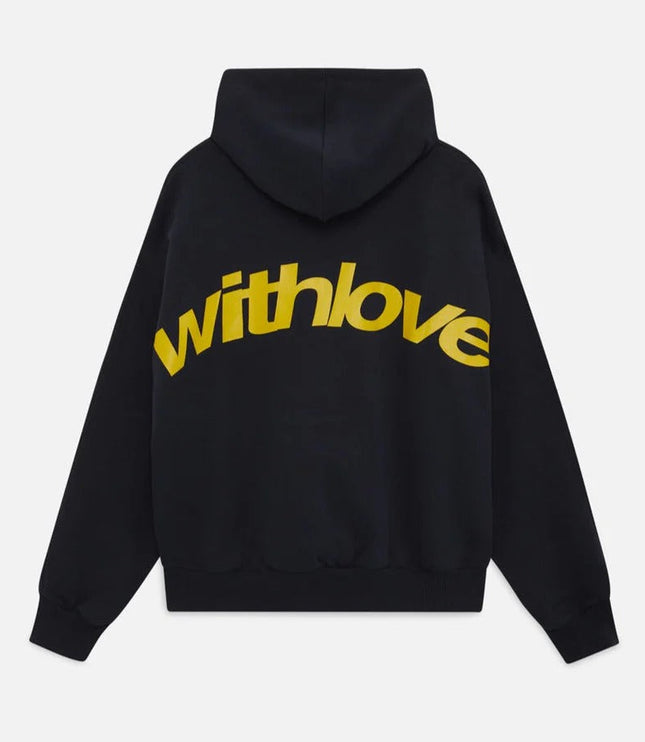 Women's Oversized Hoodie with Cursive Back Graphic