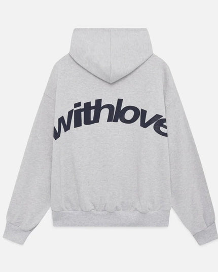 Women's Oversized Hoodie with Cursive Back Graphic