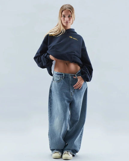 Women's Oversized Hoodie with Cursive Back Graphic