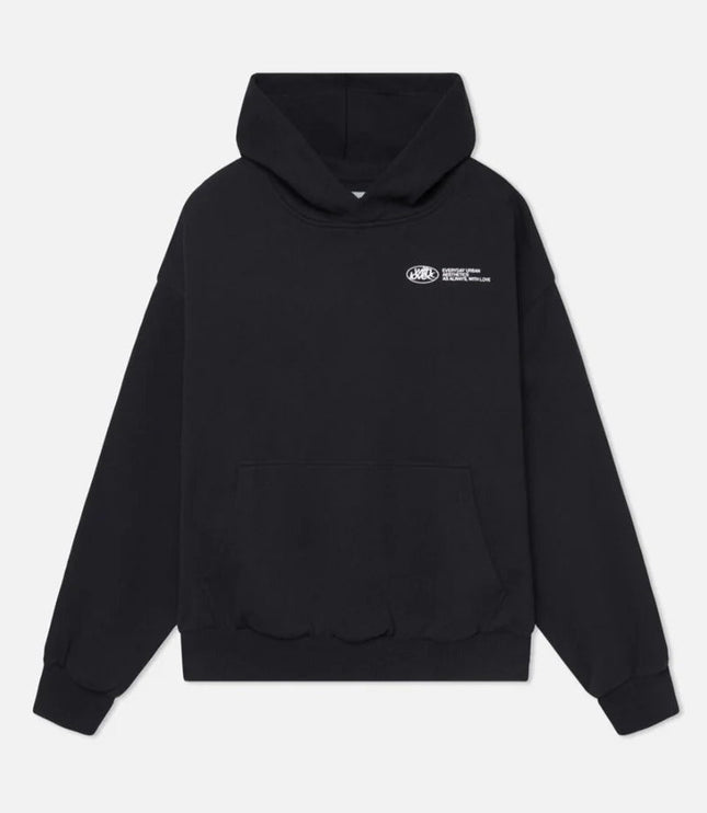 Women's Oversized Hoodie with Cursive Back Graphic