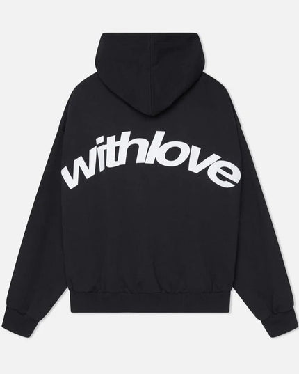 Women's Oversized Hoodie with Cursive Back Graphic