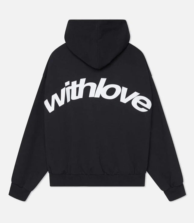 Women's Oversized Hoodie with Cursive Back Graphic