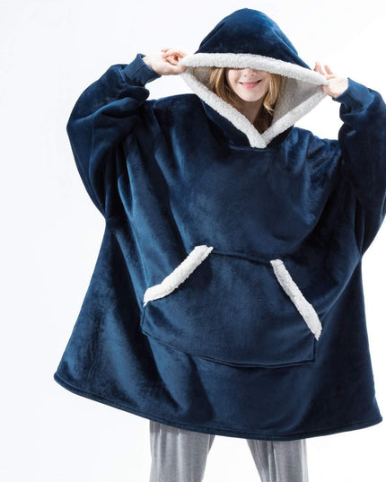 Women's Oversized Wearable Blanket Hoodie with Front Pocket