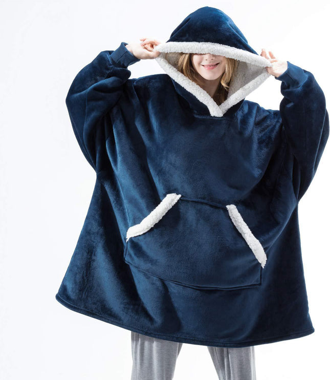 Women's Oversized Wearable Blanket Hoodie with Front Pocket