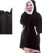 Black Zip-Front