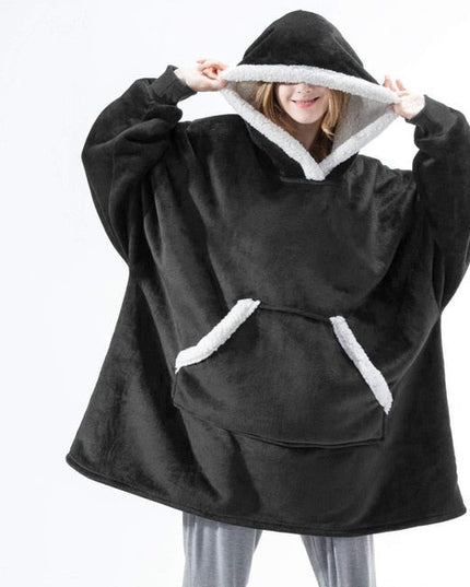 Women's Oversized Wearable Blanket Hoodie with Front Pocket