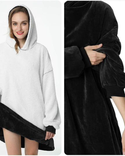 Women's Oversized Wearable Blanket Hoodie with Front Pocket