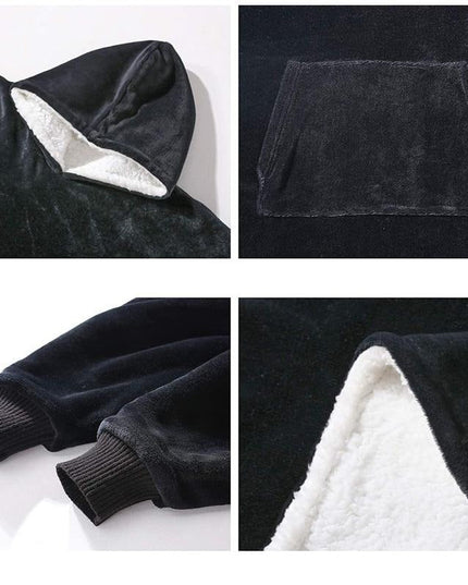 Women's Oversized Wearable Blanket Hoodie with Front Pocket