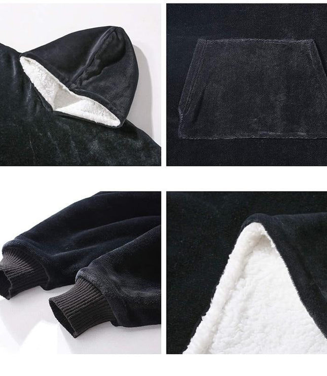 Women's Oversized Wearable Blanket Hoodie with Front Pocket