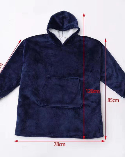 Women's Oversized Wearable Blanket Hoodie with Front Pocket