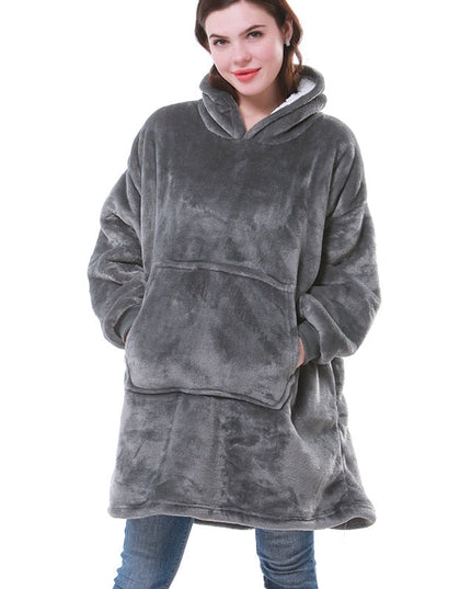 Women's Oversized Wearable Blanket Hoodie with Front Pocket