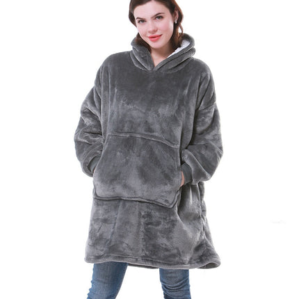Women's Oversized Wearable Blanket Hoodie with Front Pocket