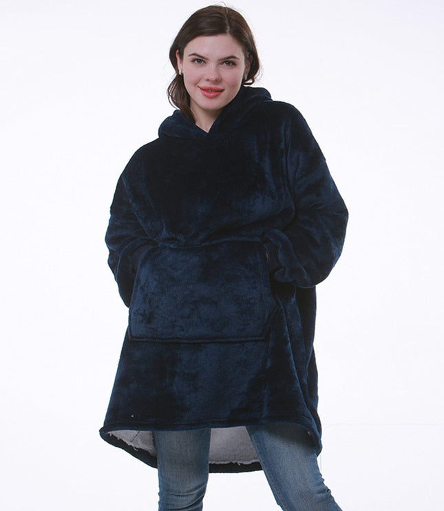 Women's Oversized Wearable Blanket Hoodie with Front Pocket