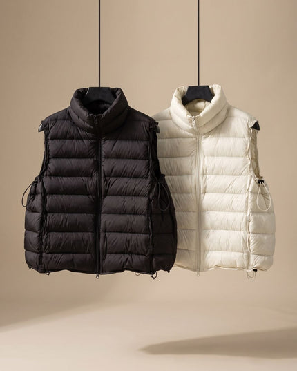 Women's Packable Quilted Two-Way Zip Puffer Vest