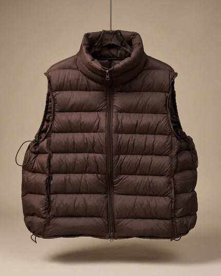Women's Packable Quilted Two-Way Zip Puffer Vest