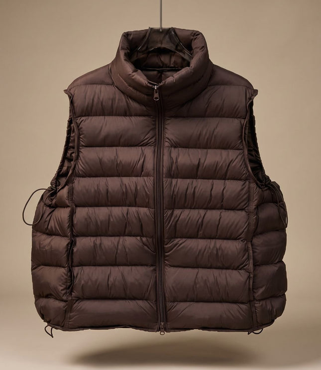 Women's Packable Quilted Two-Way Zip Puffer Vest