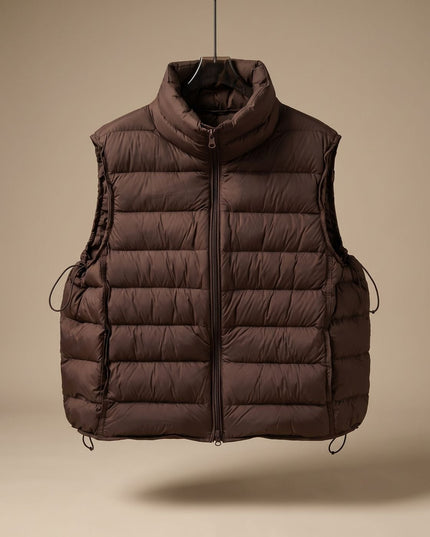 Women's Packable Quilted Two-Way Zip Puffer Vest