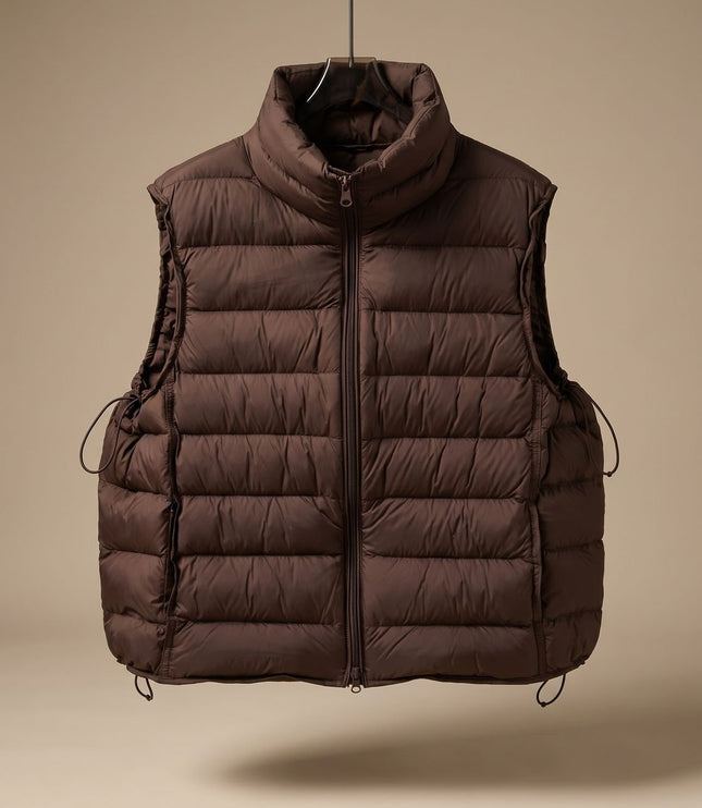 Women's Packable Quilted Two-Way Zip Puffer Vest