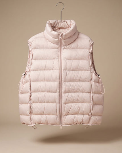 Women's Packable Quilted Two-Way Zip Puffer Vest