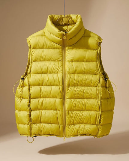 Women's Packable Quilted Two-Way Zip Puffer Vest