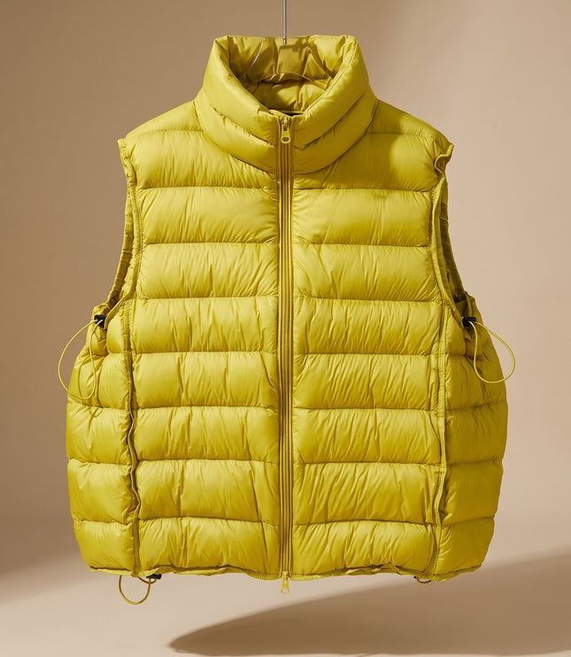 Women's Packable Quilted Two-Way Zip Puffer Vest