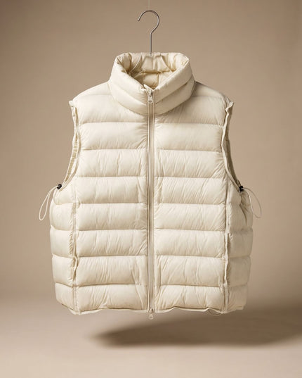 Women's Packable Quilted Two-Way Zip Puffer Vest