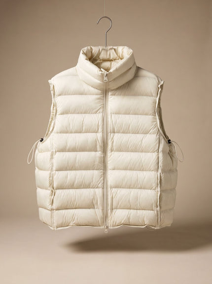 Women's Packable Quilted Two-Way Zip Puffer Vest
