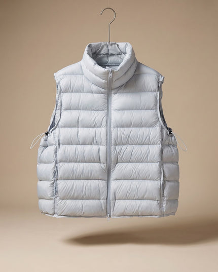 Women's Packable Quilted Two-Way Zip Puffer Vest