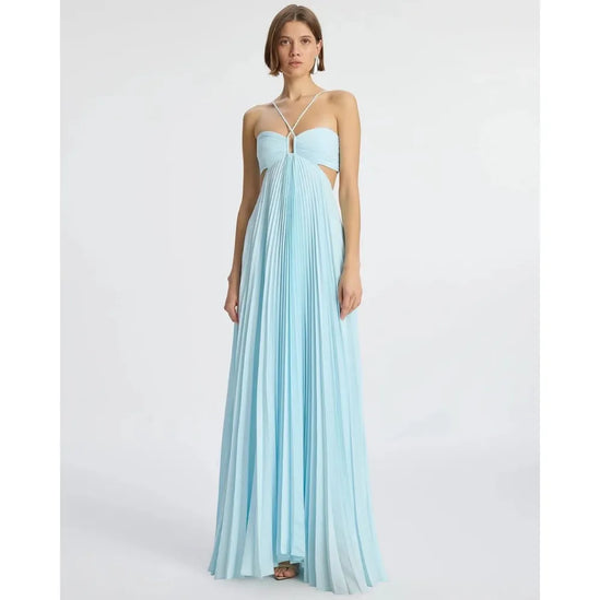 Women Maxi Halter Party Dress Elysa Studio Women Maxi Halter Party Dress Elysa Studio