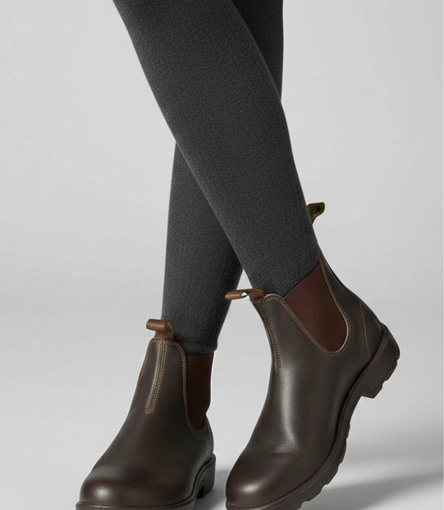 Women's Pull-Tab Chelsea Boots with a Chunky Sole