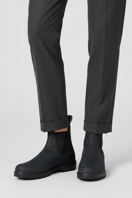 Women's Pull-Tab Chelsea Boots with a Chunky Sole