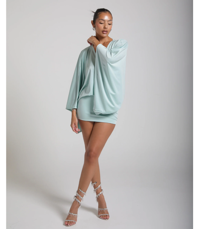Women's Ruched Bodycon Mini Dress with Plunging V Neck for Homecoming