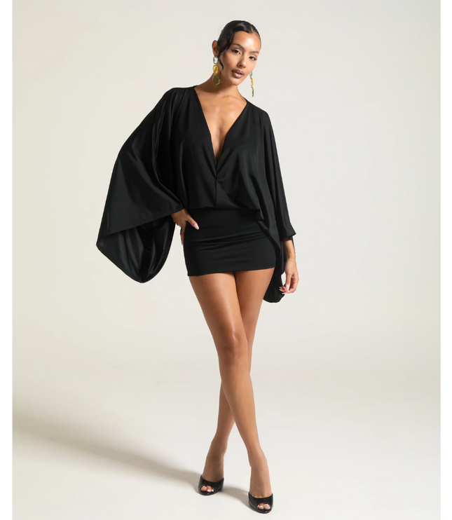 Women's Ruched Bodycon Mini Dress with Plunging V Neck for Homecoming