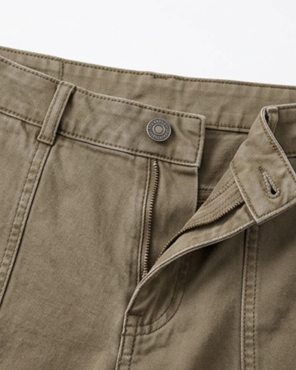 Women's Ruched-Hem High-Rise Tapered Ankle Pants
