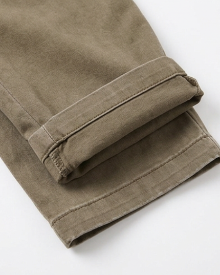 Women's Ruched-Hem High-Rise Tapered Ankle Pants