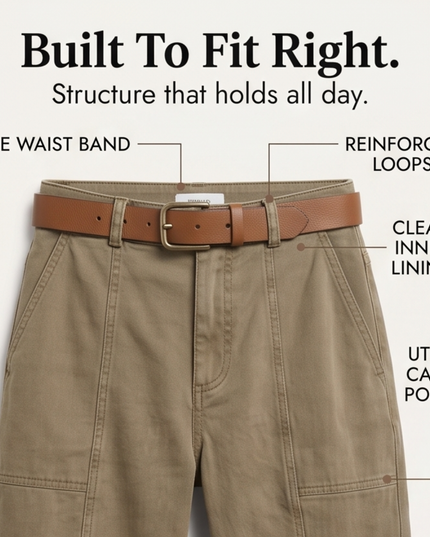 Women's Ruched-Hem High-Rise Tapered Ankle Pants