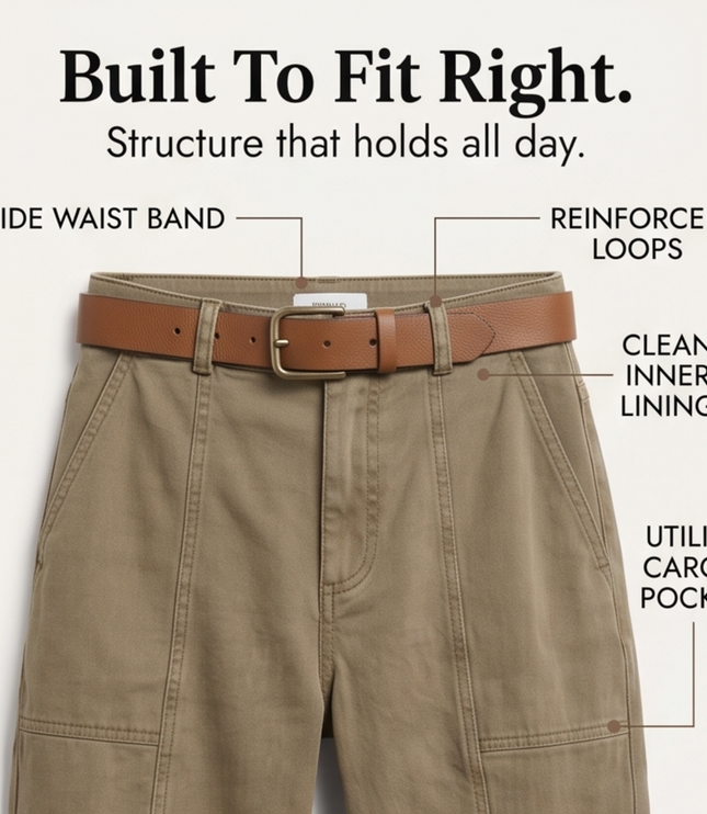 Women's Ruched-Hem High-Rise Tapered Ankle Pants