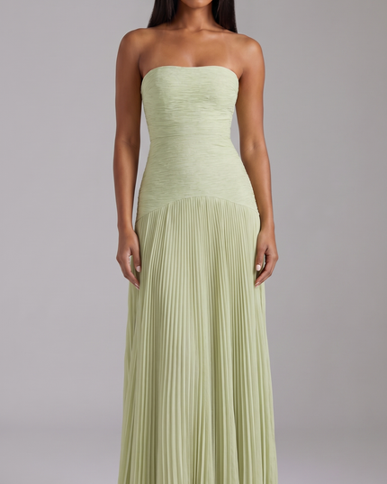 Women's Sage Green Satin Maxi Dress for Weddings and Prom