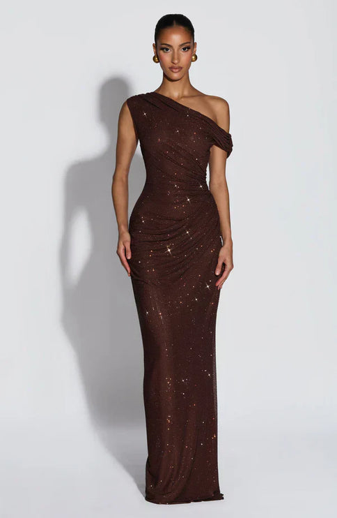 Women's Satin V-Neck Maxi Dress Summer Cocktail Evening Gown