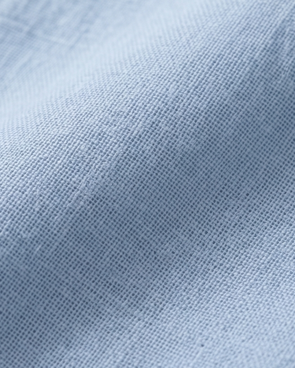 Women's Short Sleeve Blouse with a Henley Button Placket
