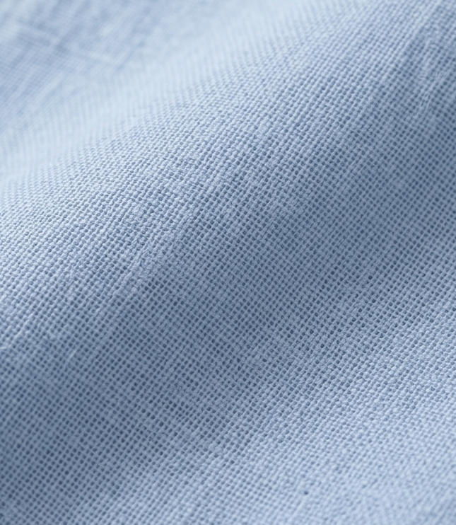 Women's Short Sleeve Blouse with a Henley Button Placket