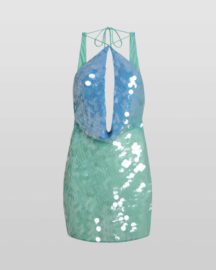 Women's Sleeveless Flowy Mini Homecoming Dress Summer Party