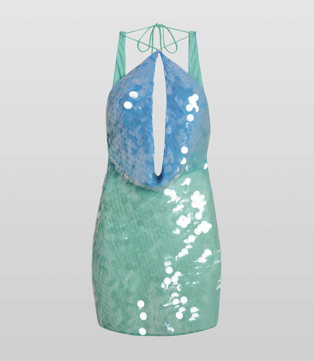 Women's Sleeveless Flowy Mini Homecoming Dress Summer Party